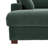 Bentura Oversized Upholstered Hunter Green Corduroy Chaise Lounge with Armrests & Throw Pillows-95259942-100930857
