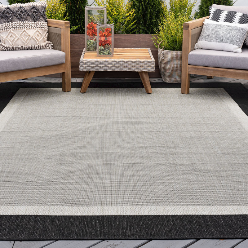 Kasuri Indoor / Outdoor Rug, Rectangle 7'10" x 10'2"