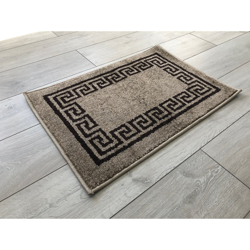 Beaulieu Non-Slip Geometric Doormat, Rectangle 47 x 80cm