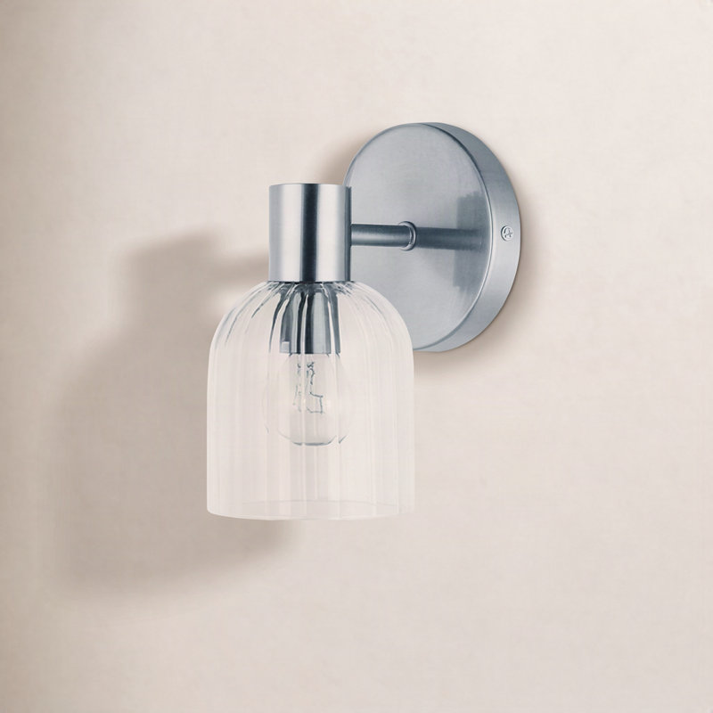 Garrett Armed Sconce, Polished Chrome
