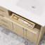 Ensemble de meuble-lavabo double en bois massif l 60 po x P 22 po Kali II-2043911520-2043911523