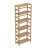 Tall 6-Tier Bamboo Storage Rack Shelving Bookshelf Plant Flower Stand