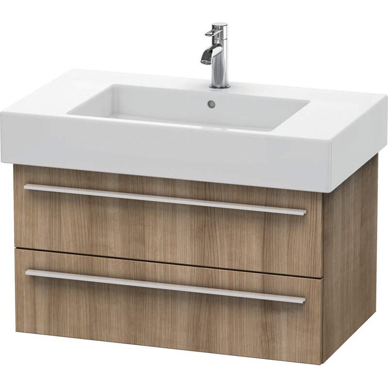 Base de salle de bain simple à fixation murale 31,5" seulement meuble-lavabo, Cerisier