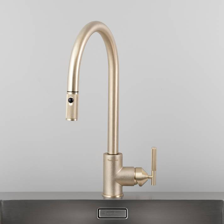 Robinet de cuisine / extractible avec double jet / linéaire, Laiton