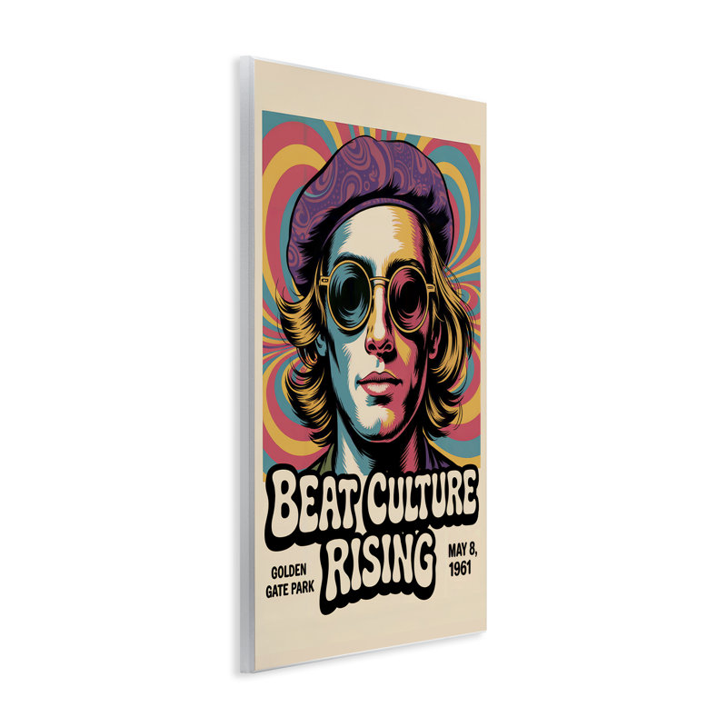 Affiche murale Beat Beat Rising, par Andreas Magnusson, H 15 po x l 10 po
