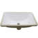 Novatto 18.25'' White Porcelain Rectangular Bathroom Sink with Overflow