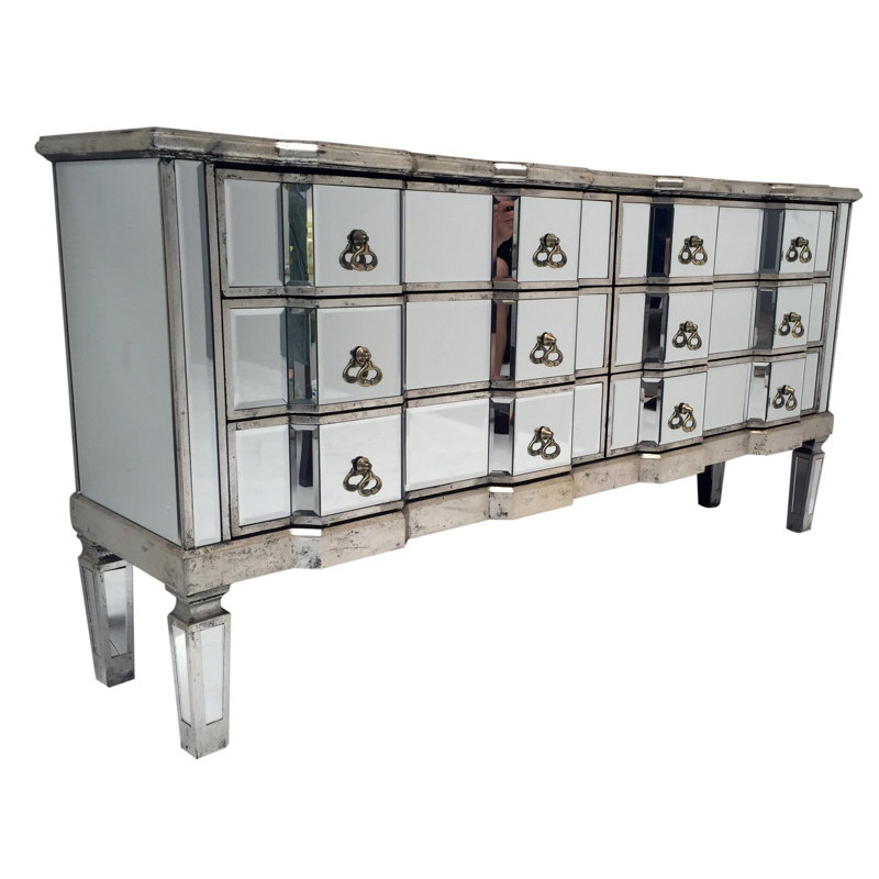 Ryley Solid Wood 373.38cm W 6 - Drawer Chest of Drawers