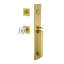 Viaggio Quadrato One-Piece Handleset With D Grip And Quadrato Rosette With Quadrato Crystal Knob-1918030158-1918030154