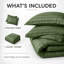 Microfiber Striped Duvet Cover Set with Pillowcases Included-117990076-117990087