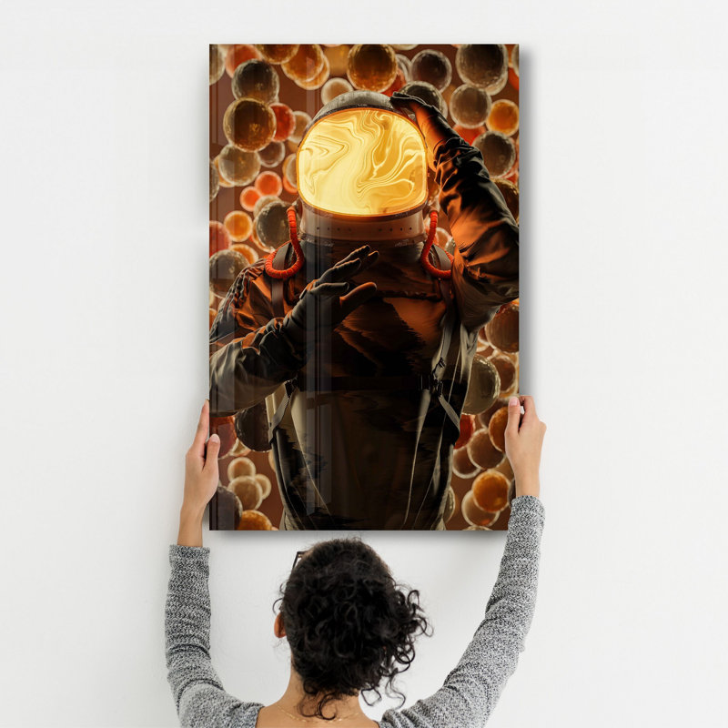 Elegant Tempered Glass Wall Art Painting, 13.8 x 21.7 inches | 100% Tempered Glass, Thickness: 0.16 inches | UV Printed for Vibrant Colors | Perfect for Home Decor, Living Room, & Office Spaces