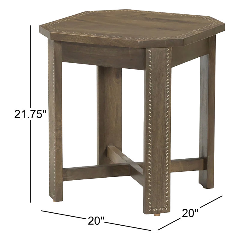 Cantu Solid Wood End Table