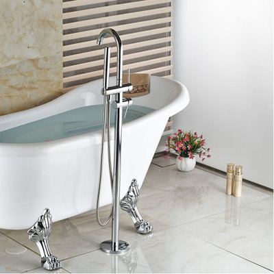 1 Handle Floor Tub Filler