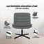 Fauteuil pivotant vidaXL gris foncé 63 x 75 x 76 cm