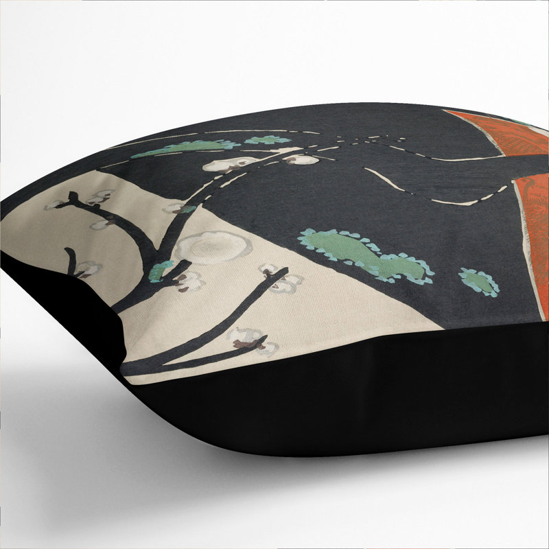 Tree Branches Scatter Cushion with Filling, Black, 40cm H x 40cm W x 15cm D