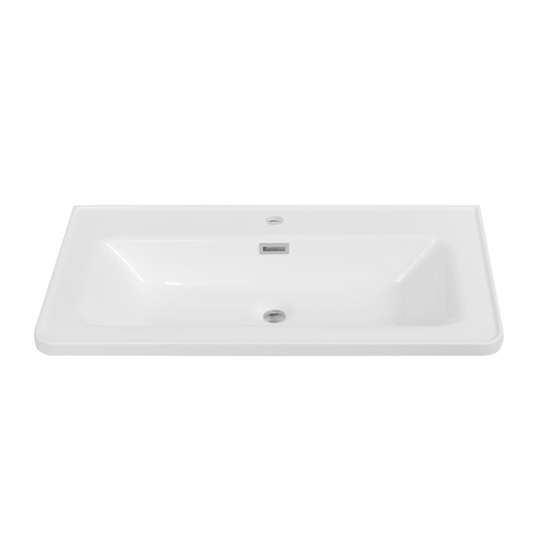 33.5" Solid Surface Resin Streamline Vanity Top