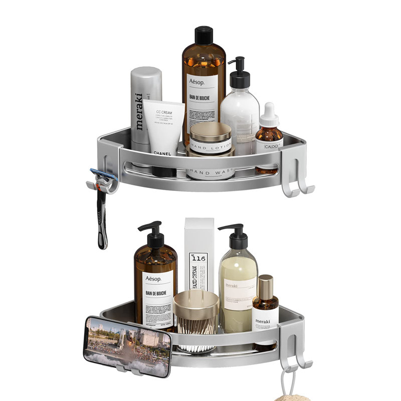 Nelumbo Drill / Screw Shower Shelf