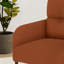 Fauteuil d'appoint en velours côtelé en velours côtelé avec pieds en métal-641405926