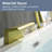 1 Handle Deck Waterfall Faucet with Diverter