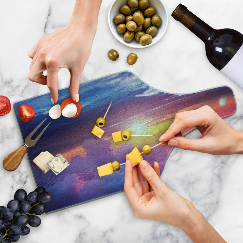 Planche à découper en verre trempé Ambesonne