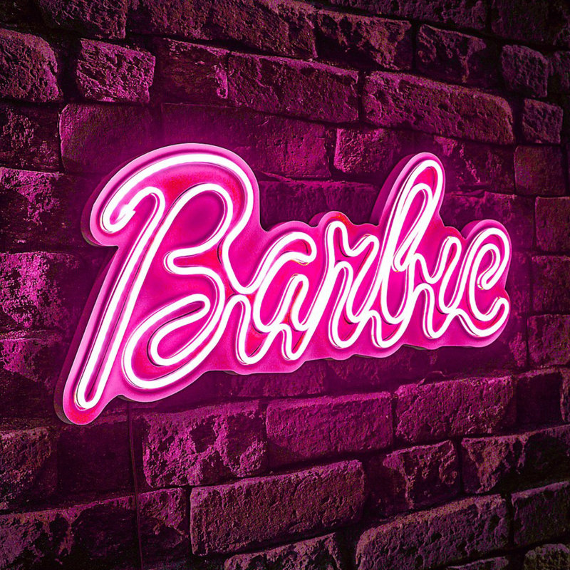 Flexible Pink Neon LED Lighting Strip, Waterproof IP67 - 12V DC, 14.6 x 9.1 x 0.8 inches | 600 Lumens, 1500 Kelvin | PVC Foam Template, 12V 4A Adaptor | Perfect for Home Decor & Party Ambiance