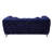 Blue Velvet Loveseat