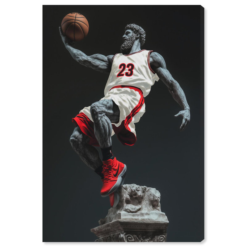 Basketball Sculpture , 36" H x 24" W, Toile tendue