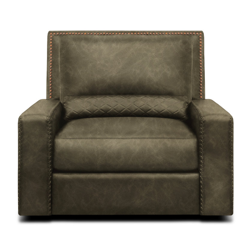 Urban Cowboy Leather Swivel Chair And A Half, Nutmeg, Polo (Maestro Artisano)
