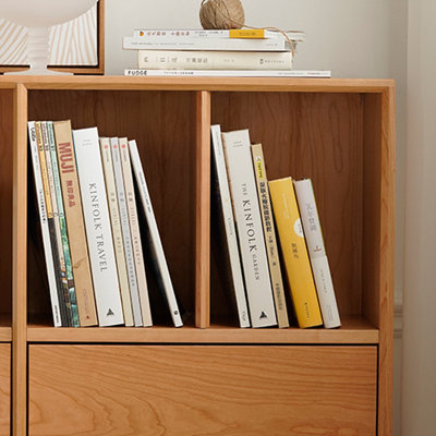 Bibliothèque en bois massif
