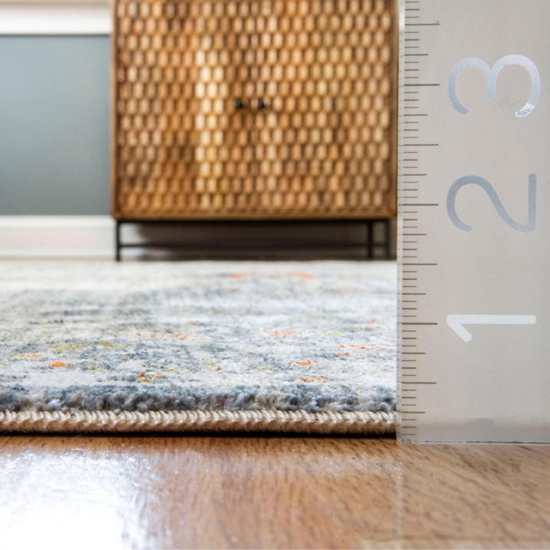 Simonetti Oriental Gray Area Rug, Rectangle 5' x 7'9"