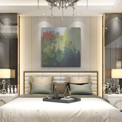 Wrought Studio ™ «Force of Nature Green» par Jessica Singerman, art mural en métal,