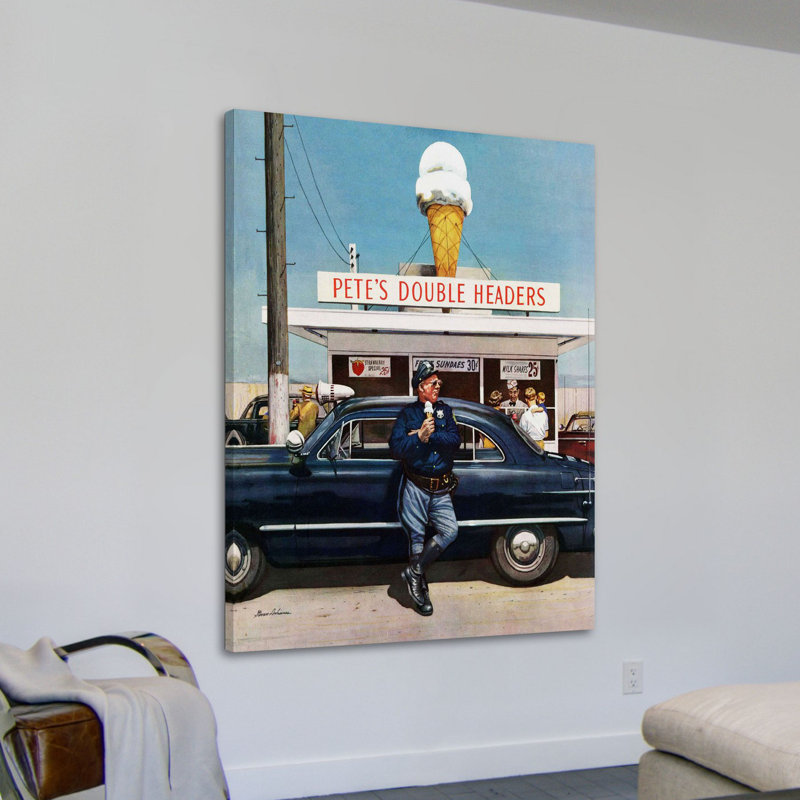 Pete's Double Headers by Stevan Dohanos Print on Wrapped Canvas, 36" H x 30" W