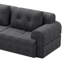 Canapé modulaire modulaire avec méridienne, structure en mousse complète, conception d'emballage par compression, revêtement en tissu tissé, canapé moderne surdimensionné pour le salon-280178651