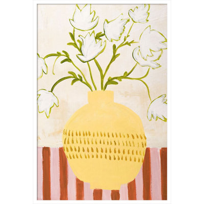 Yellow Vase Print by Design Fabrikken