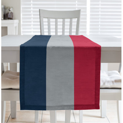 Houston Throwback Football Stripes Table Runner