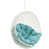 Structure blanche / coussin turquoise est en rupture de stock