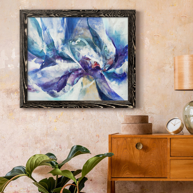 Aurora Petals - Reproduction d'art sur toile encadrée, H 24 po x l 18 po x P 1,5 po, Noir