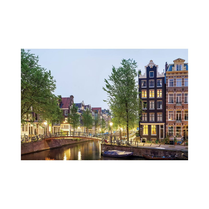 Cityscape II, Amsterdam, North Holland Province, Netherlands by Panoramic Images - Wrapped Canvas Gallery-Wrapped Canvas Giclée