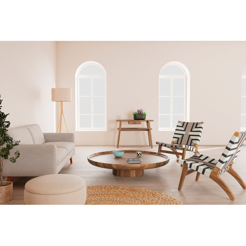 Masaya Lounge Chair, Natura/Mist Pattern, Brown