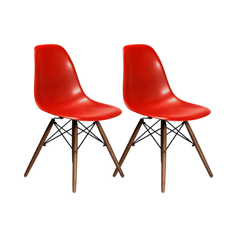 Chaise d'appoint Jordan, Noir, Noyer
