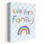 We Are Family Rainbow Colorful Playful Abstract Landscape Nature Wall Art Print 1 Piece Wrapped Canvas Wall Art-1210945644