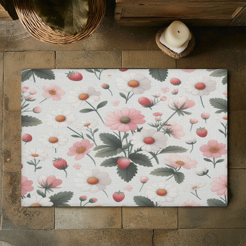 Tapis tressé Fresh Flower & Berry, Rectangulaire 3 pi x 5 pi