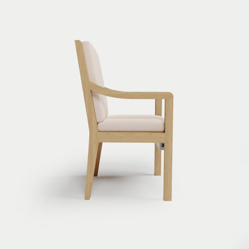 Solerno Heated Dining Armchair — Dove, Bisque