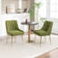 Chaise d'appoint rembourrée en velours Mayreli-1841683239