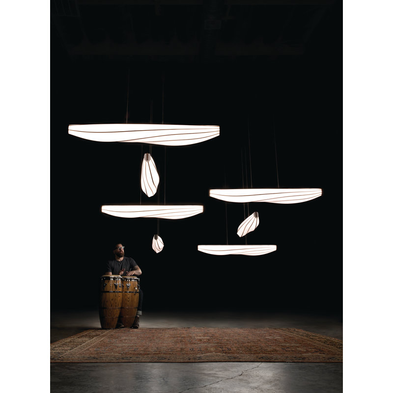 Lenis 1 - Light Pendant, 120V, 3500K, Walnut