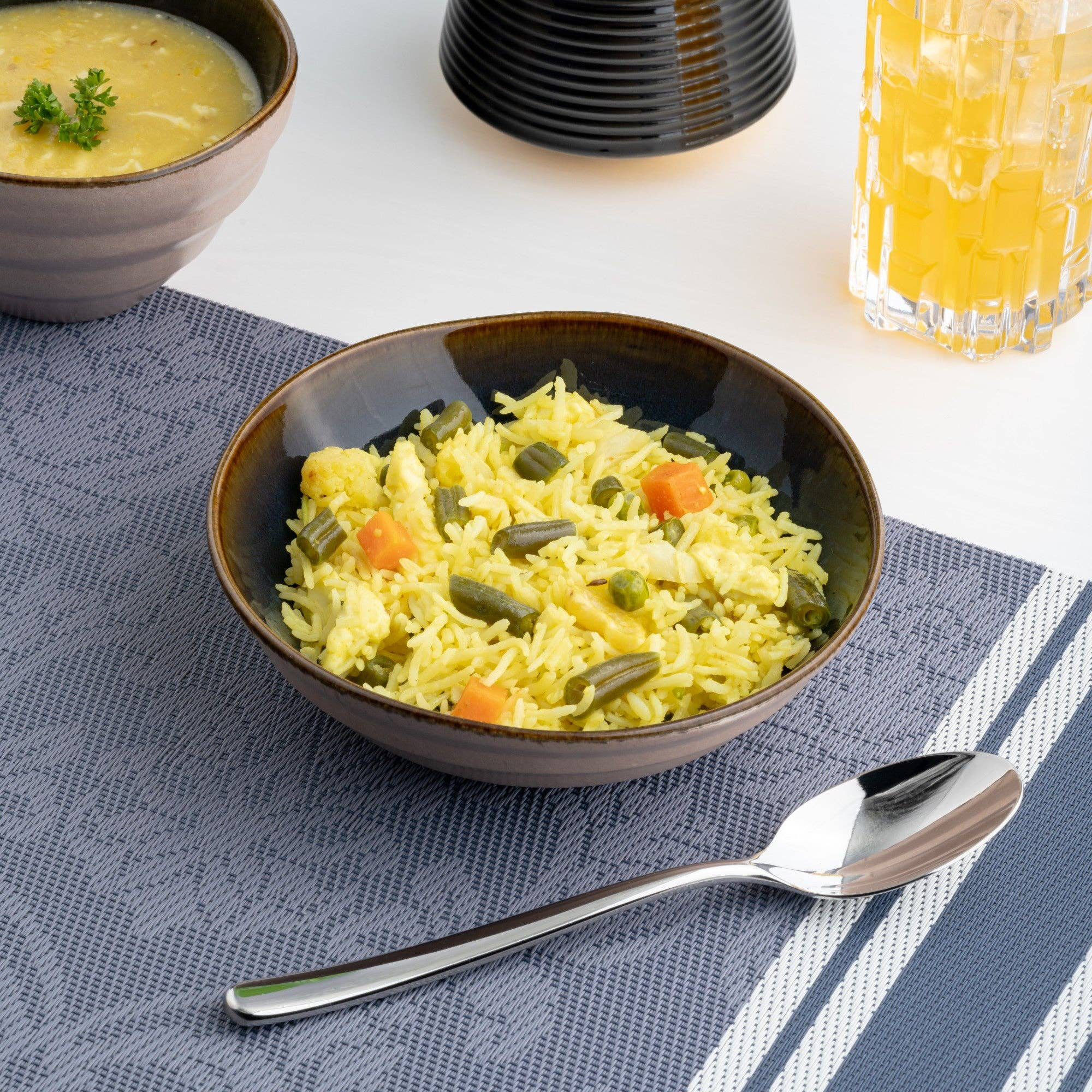ExpoBazaar Porcelain Non Stackable Bowl | Splash Denim, - Wayfair Canada