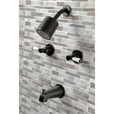 Kingston Brass Paris Double-Handle Tub and Shower Faucet