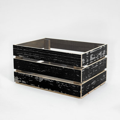 Caisse en bois massif