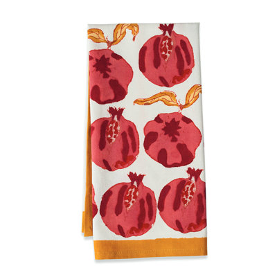 Pomegranate Floral Tea Towel