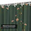 Rideau de douche imperméable à motif floral avec 12 crochets-126432385