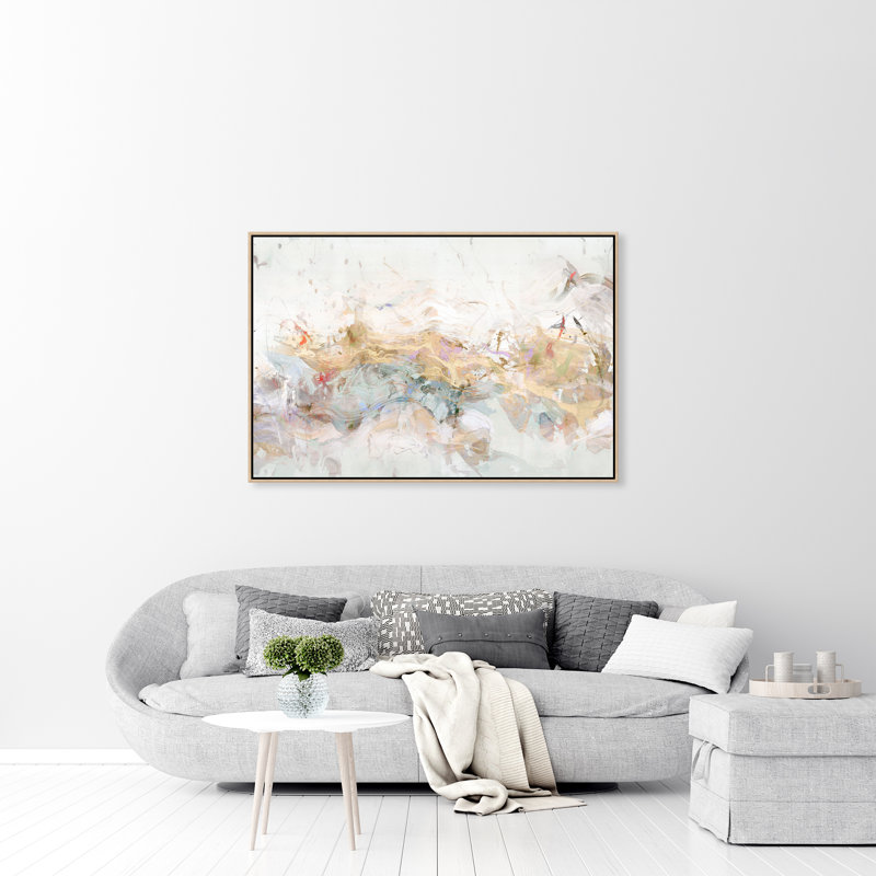 Gilded Effusion Painting by D’Alessandro Léon